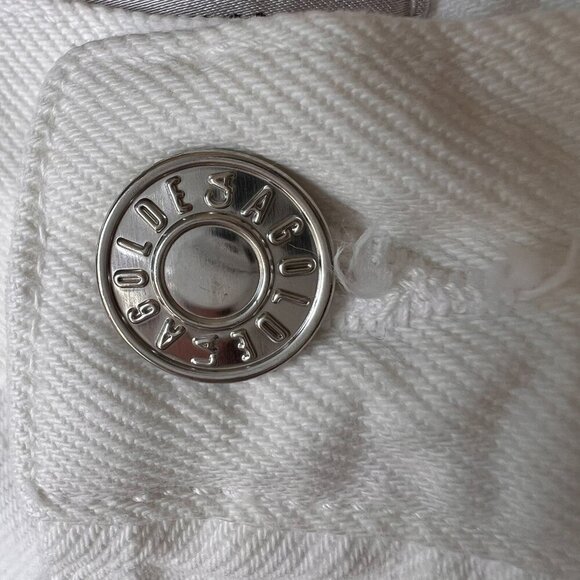 Revolve Agolde Jeans Womens Size 25 White 90's Fit Button Fly Destroyed Detail - Picture 9 of 16